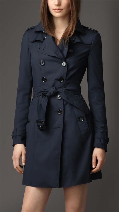 trench burberry femme bleu marine|burberry trench coat.